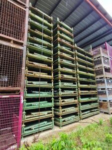 U-01147_Wire_mesh_Collapsible_Green_QTY31